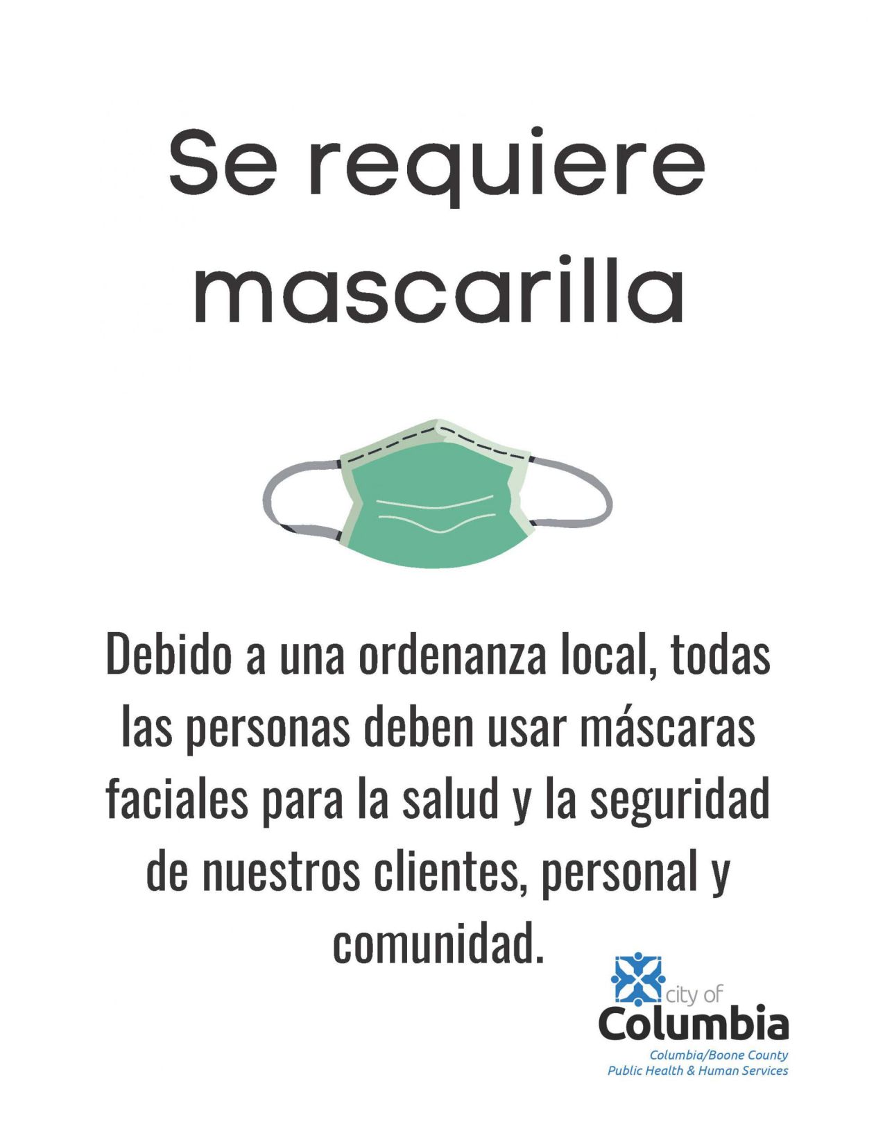 Se requiere mascarilla